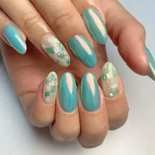 セミロング ネイル 下妻市ﾈｲﾙｻﾛﾝ M_styleのネイルデザイン