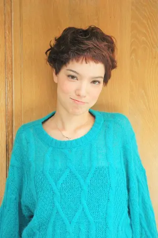 ショート カラー パーマ 公庄　グジョウ 　隆　　タカシのヘアスタイル