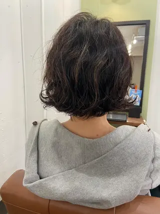セミロング カラー パーマ ヘアアレンジ メンズ キッズ ネイル マツエク・マツパ times salon名駅所属・久木原 ゆりのヘアスタイル