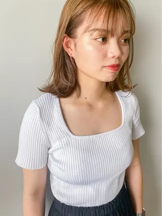 ミディアム カラー 栄・伏見 JOULE'Sのヘアスタイル