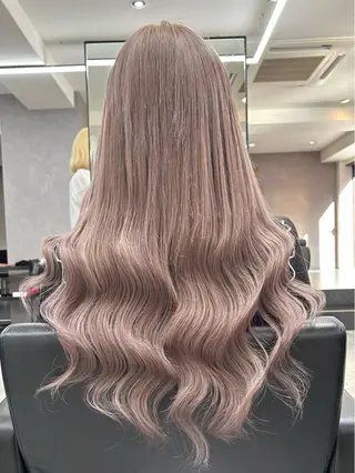 ロング カラー ENA💗NEXT /ハイトーンエクステのヘアスタイル