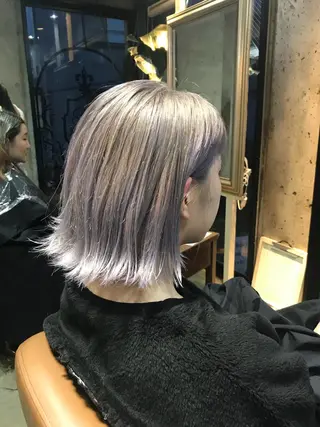 ミディアム カラー パーマ ヘアアレンジ メンズ キッズ ネイル マツエク・マツパ サロンドミルク 原宿のヘアスタイル