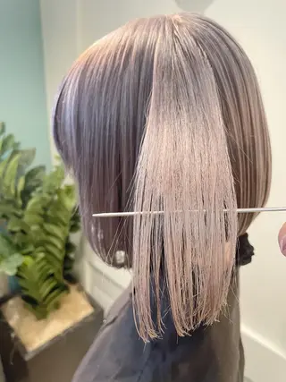 ショート カラー ケアブリーチ /髪質 改善/古橋圭史郎のヘアスタイル
