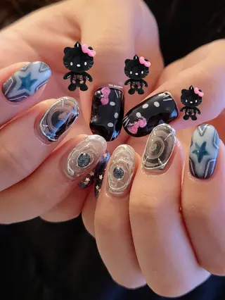 ネイル 3dパーツ/流行り 👧shushu❤️のネイルデザイン