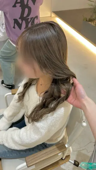 ロング カラー ハイトーン/艶髪/ 暗髪/韓国/sanaのヘアスタイル