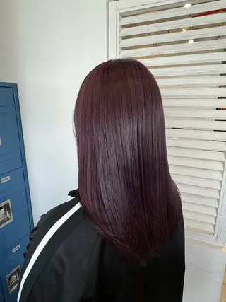 セミロング カラー 大谷 歩未のヘアスタイル