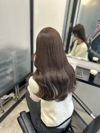 セミロング カラー EMANON池袋3rd所属・ブリーチなしカラー｜ なおき｜池袋美容師のヘアスタイル