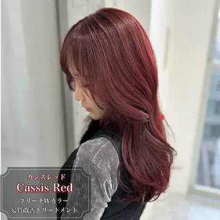 ロング カラー 【ﾐﾆﾓSALE】透 ける艶髪♡ストレートのヘアスタイル