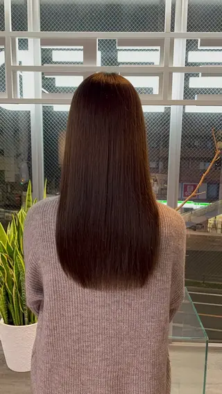 ロング 毛流れが作れる 縮毛矯正/渡部純生のヘアスタイル