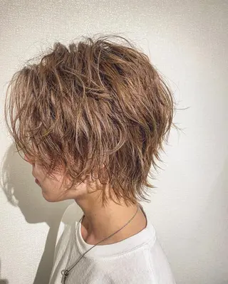 ショート カラー パーマ メンズ TELA HAIR 土浦所属・TELA HAIR 副代表 岡田のヘアスタイル