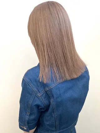 セミロング カラー ParveMix🍀 藤原愛未のヘアスタイル