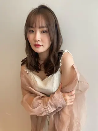 セミロング カラー One By The Ect所属・ショート/脱白髪染め ☆宇﨑悠実のヘアスタイル