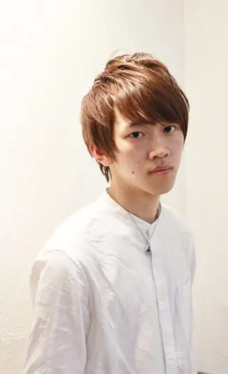 メンズ 所渉/韓国レイヤー /ウルフカットのヘアスタイル