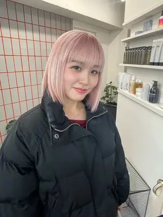 ショート カラー Je suis heureuse Miel所属・🐩艶カラー/ chisato🌙のヘアスタイル