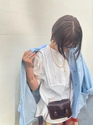 ショート カラー ヘアアレンジ Kawaguchi Arisaのヘアスタイル