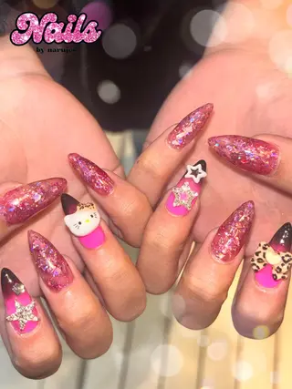 ネイル ギャルネイル🧸💖 narujesのネイルデザイン