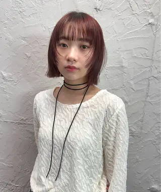 ショート ボブ/顔周りレイヤー 似合わせcut🪽のヘアスタイル