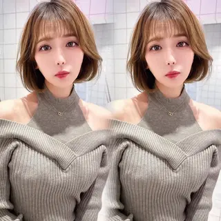 ショート カラー 水光艶カラー/ 艶ブリーチ/颯のヘアスタイル