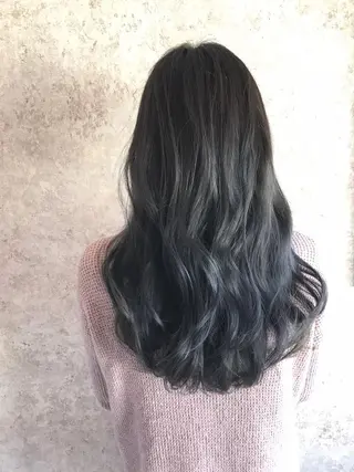 カラー due hair 京都駅前店 MILBON オージュア認定サロン【デューヘアー】所属・ハイトーンブリーチ 土坂　由志【京都】のヘアスタイル