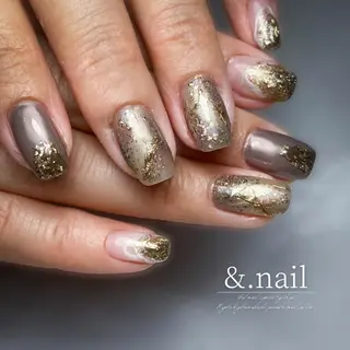 ネイル &.nail/ ニュアンス/持込み可のネイルデザイン