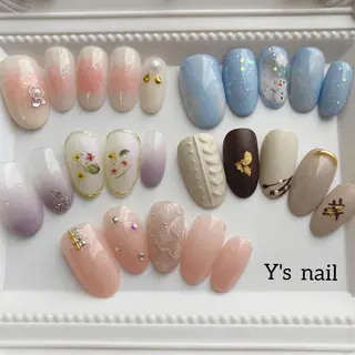 ネイル 手書きが得意🖌️ Y’s  nailのネイルデザイン