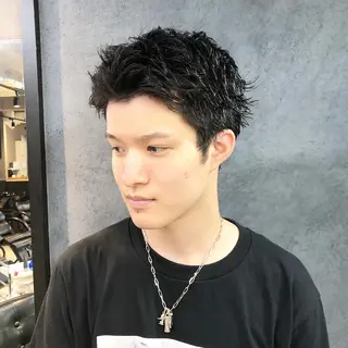 ヘアアレンジ メンズ ainico+所属・メンズ特化✂️栗原 侑也のヘアスタイル