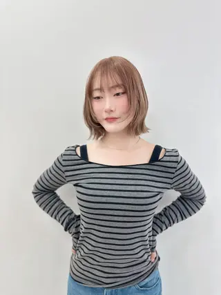 ロング カラー パーマ ヘアアレンジ メンズ キッズ ♥️韓国ヘア レイヤー♥️ゆりのヘアスタイル