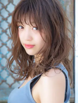 セミロング 韓国ヘア♡おくれ毛♡ ボブ♡sayakaのヘアスタイル