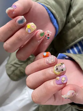 ショート m kaori𓃟のネイルデザイン