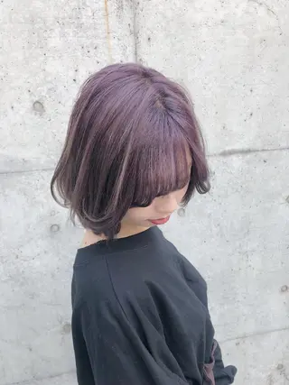 ショート カラー ヘアアレンジ メンズ キッズ 💟Chloe原宿店 🩶ハイトーンのヘアスタイル