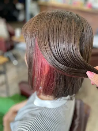 ミディアム カラー HAIR MAKE Avalon 橋本店所属・💎白髪染めも対応 🙆👌山本明菜のヘアスタイル