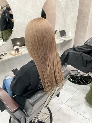 ロング 🦋ハイトーン🦋 石山 希理🦋のヘアスタイル