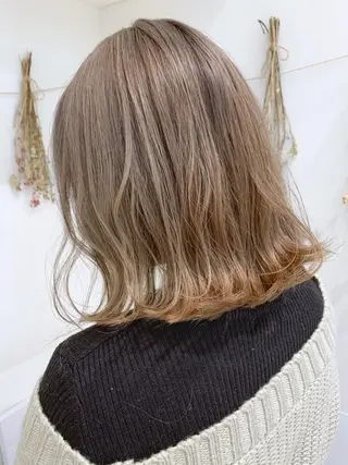 ミディアム カラー 学割 悟 韓国風艶髪縮毛矯正のヘアスタイル