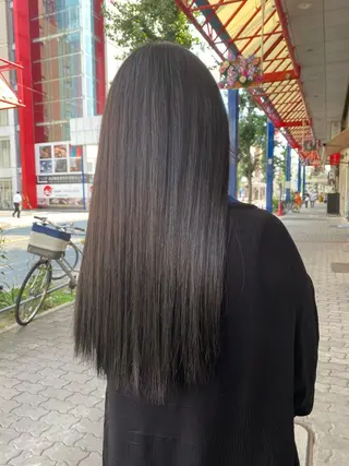 ロング ゆぴ☾‪/推しカラー /ハイトーンのヘアスタイル