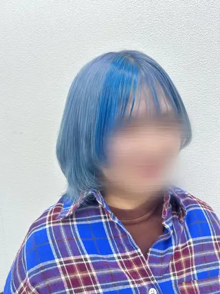 ミディアム カラー ハイトーン🎀 前髪こだわり💘愛美のヘアスタイル