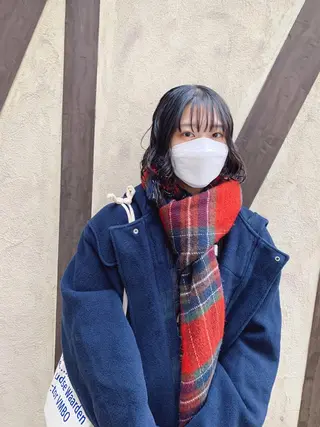 ショート カラー ボブパーマコテ巻き風 パーマNo1深江秀平のヘアスタイル