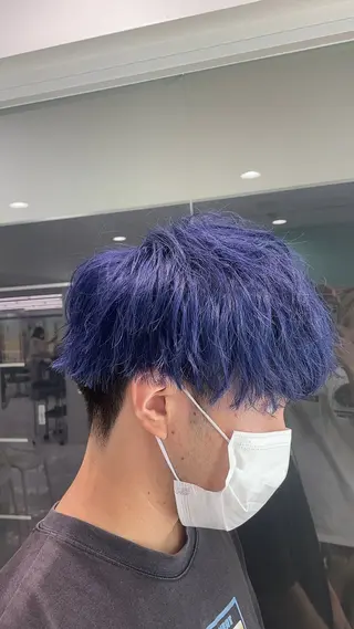 ミディアム カラー ヘアアレンジ メンズ 艶カラー の達人のヘアスタイル