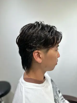 パーマ メンズ ボブ/レイヤー/透明 感カラー/dai🌿のヘアスタイル