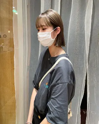 ショート カラー ボブ/ショート 吉田竣のヘアスタイル