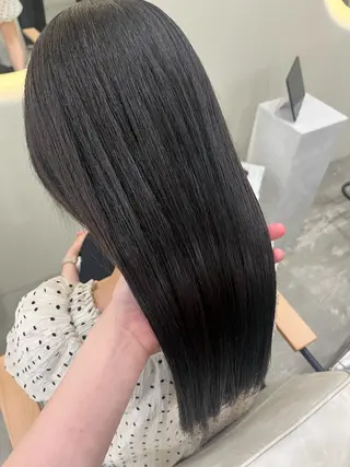 ロング カラー uni/haruhi ☀️大名透明感カラーのヘアスタイル