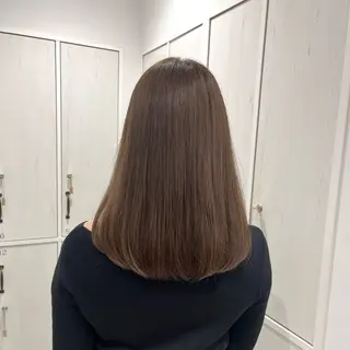 ミディアム カラー ヘアアレンジ 🐰あみ【艶カラー/ 縮毛矯正】🫧のヘアスタイル