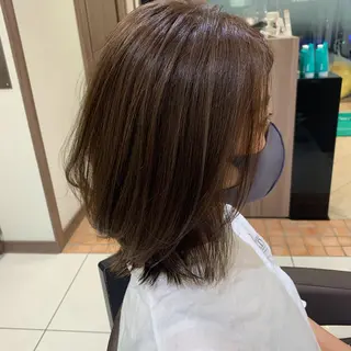 ミディアム カラー ナチュラル暖色カラー 🤎 佐藤栞のヘアスタイル
