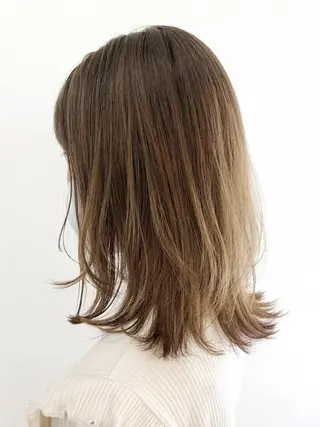 セミロング カラー パーマ ヘアアレンジ ITbyALBUM 浦和店のヘアスタイル