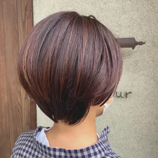 ショート カラー couleur所属・田中 恭子のヘアスタイル