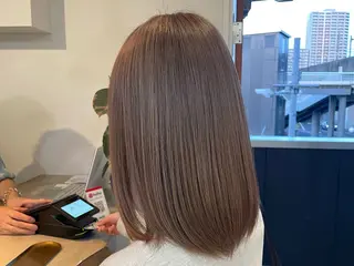 ミディアム カラー 櫻井 美夕のヘアスタイル