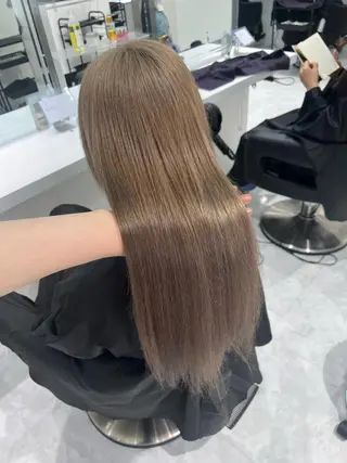 セミロング カラー ヘアアレンジ 髪質改善/ハイトーン /新宿/Takutoのヘアスタイル