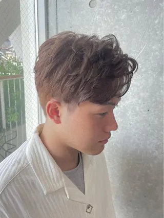 カラー メンズ メンズモテパーマ💙 fuwaのヘアスタイル