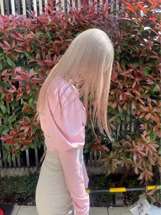 セミロング カラー 韓国レイヤー/ハイ トーン/優太のヘアスタイル