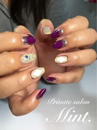 ミディアム ネイル Mint. nailのネイルデザイン