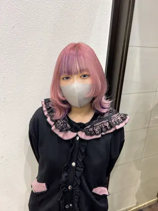 ミディアム カラー LA KING KYOTO所属・レイヤーカット/ miranのヘアスタイル